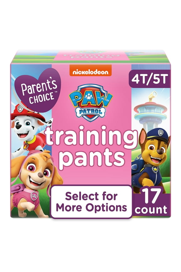 Paw Patrol Training Pants for Girls, 4T/5T, 17 Count (Select for More Options)