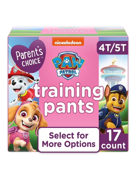 Paw Patrol Training Pants for Girls, 4T/5T, 17 Count (Select for More Options)