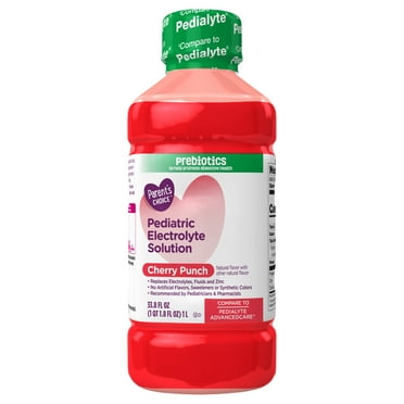 Parent's Choice Pediatric Electrolyte Solution, Cherry Punch, 33.8 oz Bottle