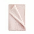 thumbnail image 1 of Parent's Choice Pink Baby Blanket 30 x 40 Faux Fur Micromink Reversible, 1 of 6