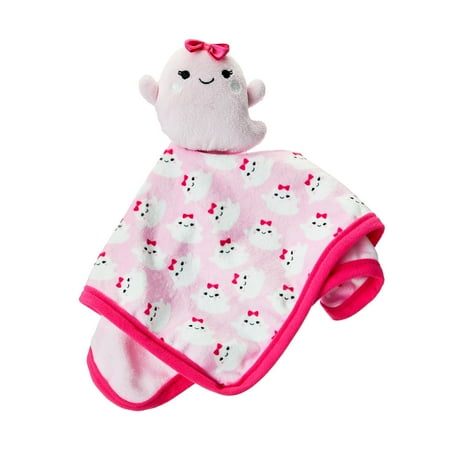 Parent's Choice Pink Ghost Security Baby Blanket, 11" x 11"