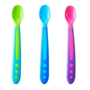Parents Choice Plastic First Stage Infant Feeding Spoons, BPA-free, Multi-color, 6 Pack