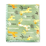 Parent's Choice Plush Reversible Safari Unisex Polyester Baby Blanket