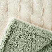 Parent's Choice Premium Plush Ivory Blanket with Faux Sherpa Lining, for Baby and Toddler, 30" x 40"