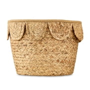Parents Choice Scallop Nursery Basket, Natural Water Hyacinth