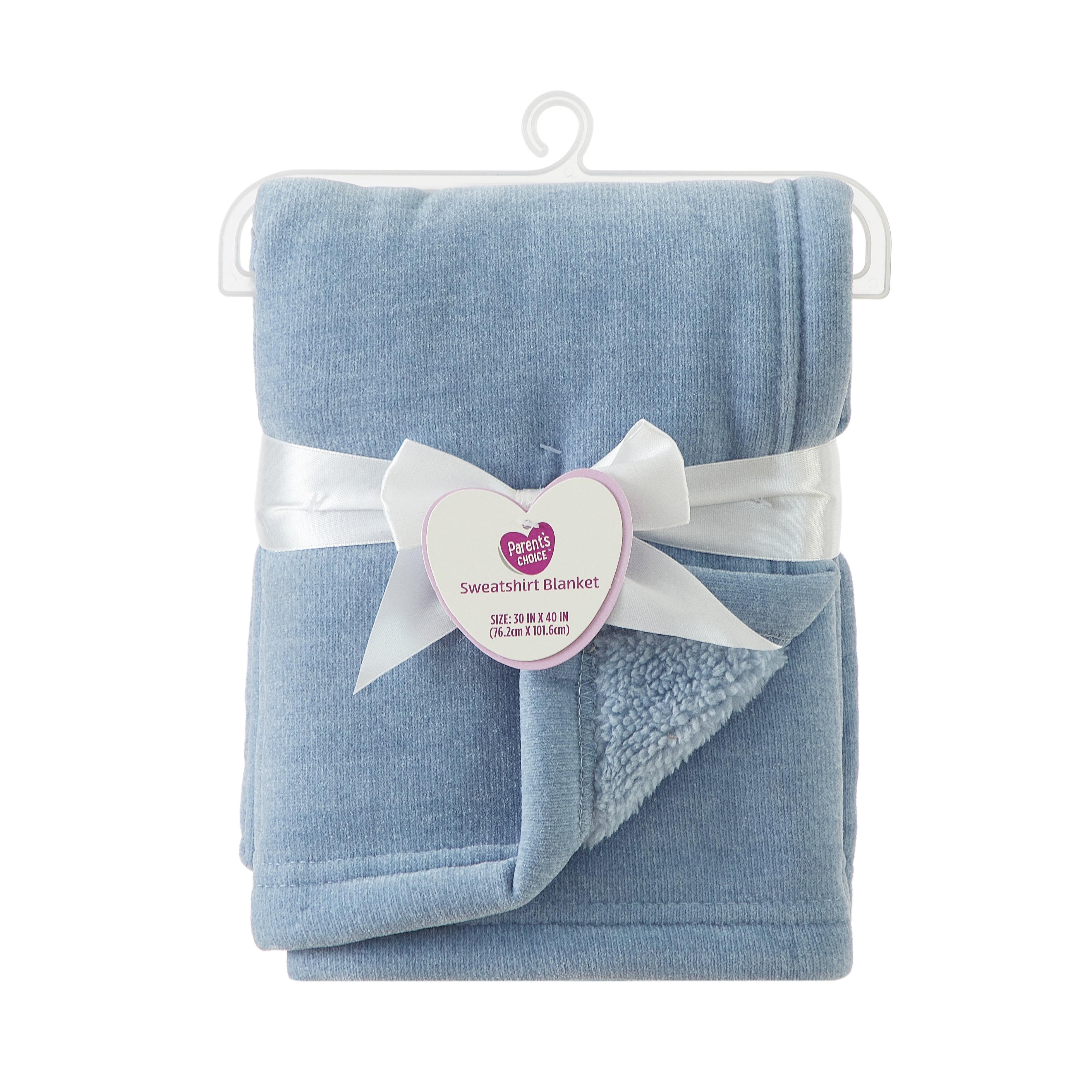 Parent's Choice Sea Angel Blue Cozy Chenille Blanket, 30" x 40"