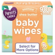 Parent's Choice Shea Butter Baby Wipes, 900 Count (Select for More Options)