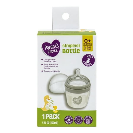 Parent's Choice Simplyst Bottle, Slow Flow, 0+ Months