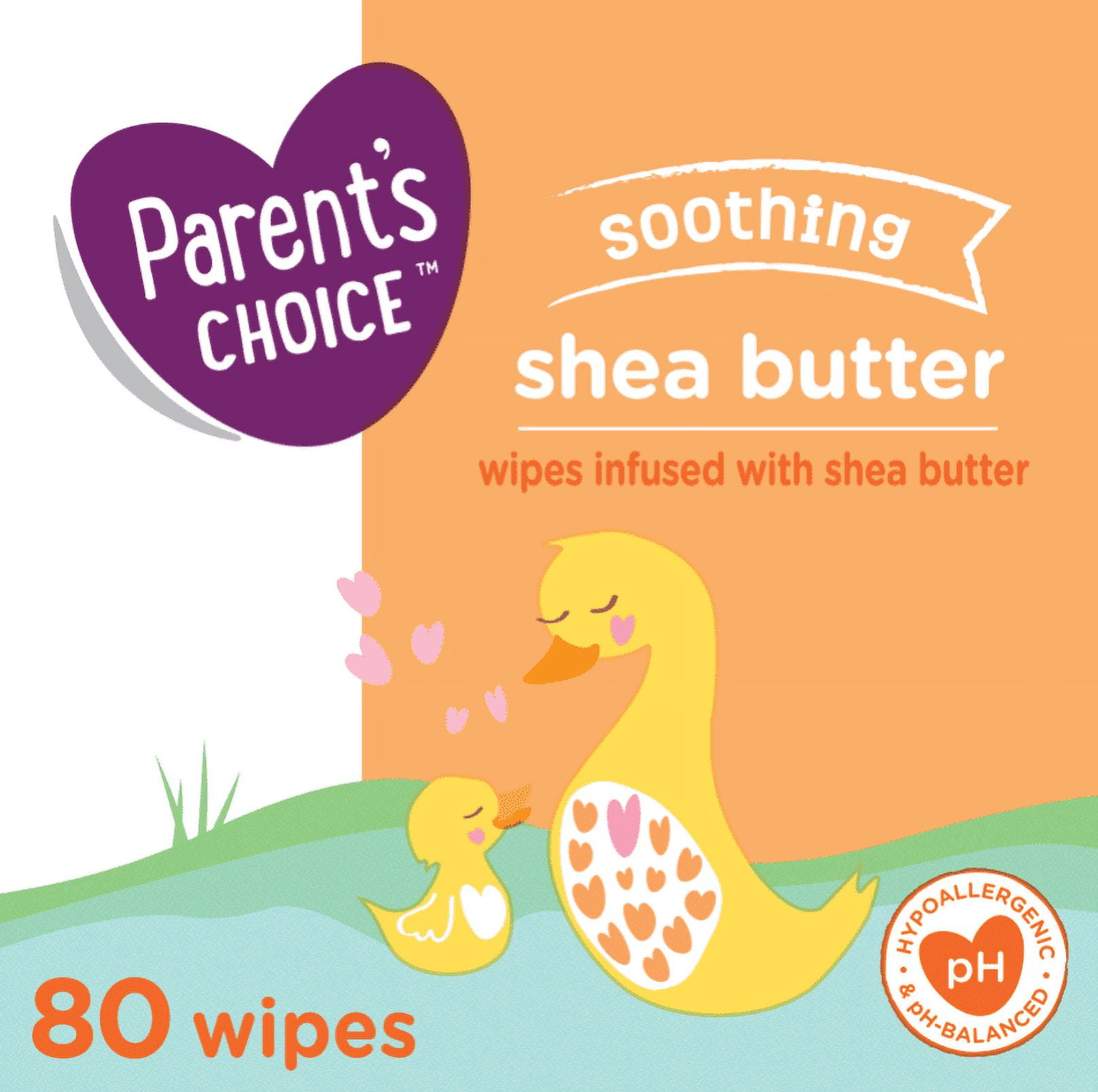 Parent's Choice Soothing Shea Butter Baby Wipes, 80 count - Walmart.com