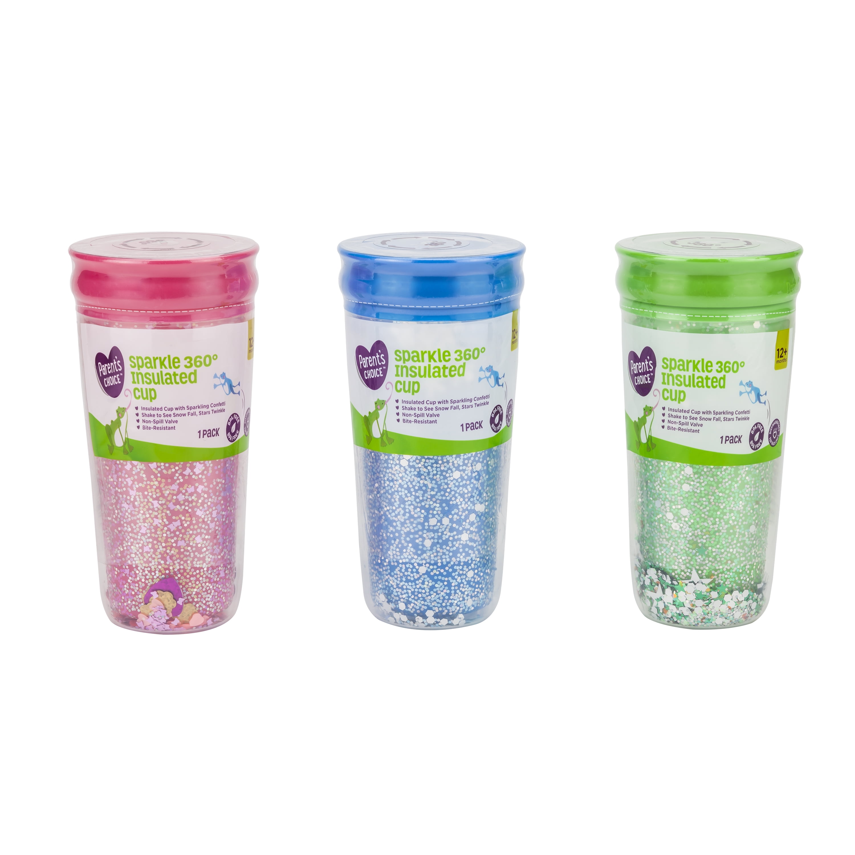 Parent's Choice Sparkle 360 Insulated Cup, 9 fl oz, 12+ Months