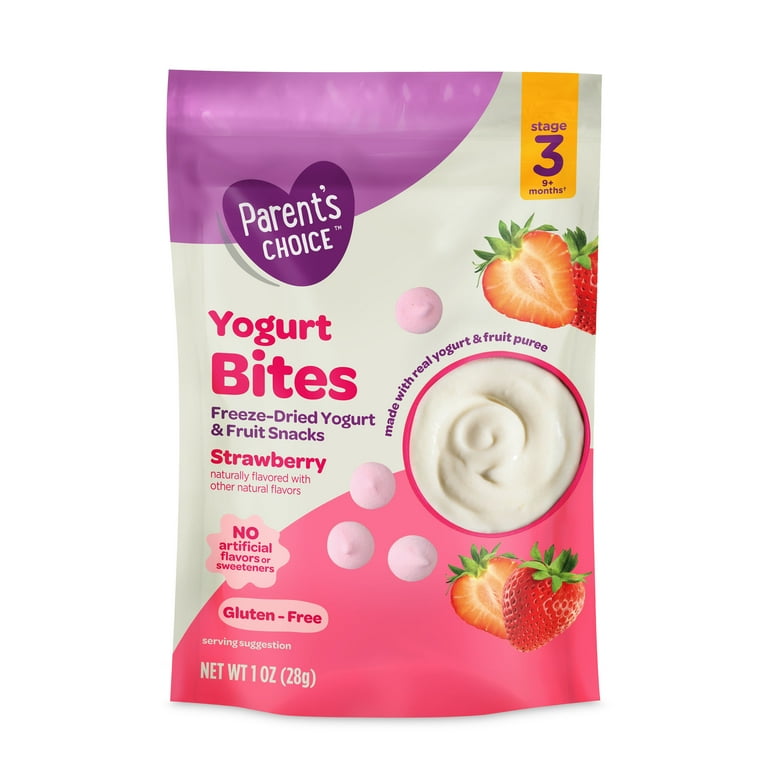 Parent's Choice Strawberry Stage Toddler Yogurt Bites Snack oz
