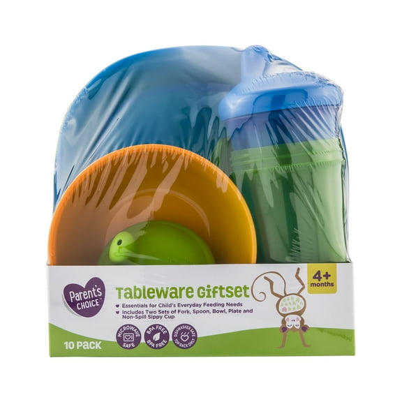 Parent's Choice Tableware Giftset, 4+ Months, 10 Count