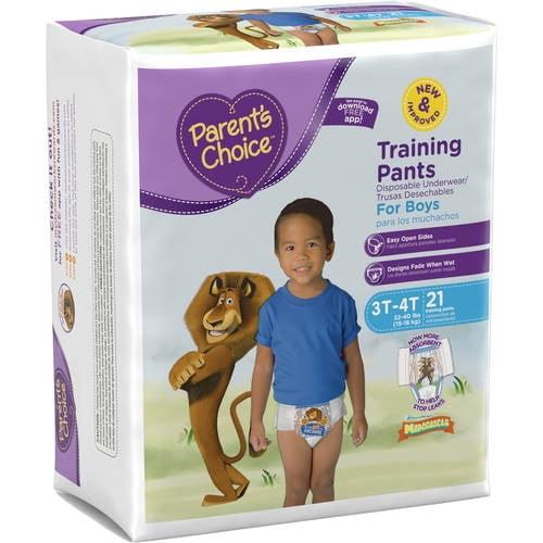 Parent's Choice Training Pants for Boys, Size 3T4T, 21 Pants