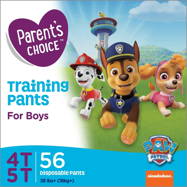 Parent's Choice Paw Patrol Training Pants for Boys Size 4T/5T - Fits kids  38 lbs and over 360 degree stretchy sides fits like real underwear to help  p for Sale in Peoria