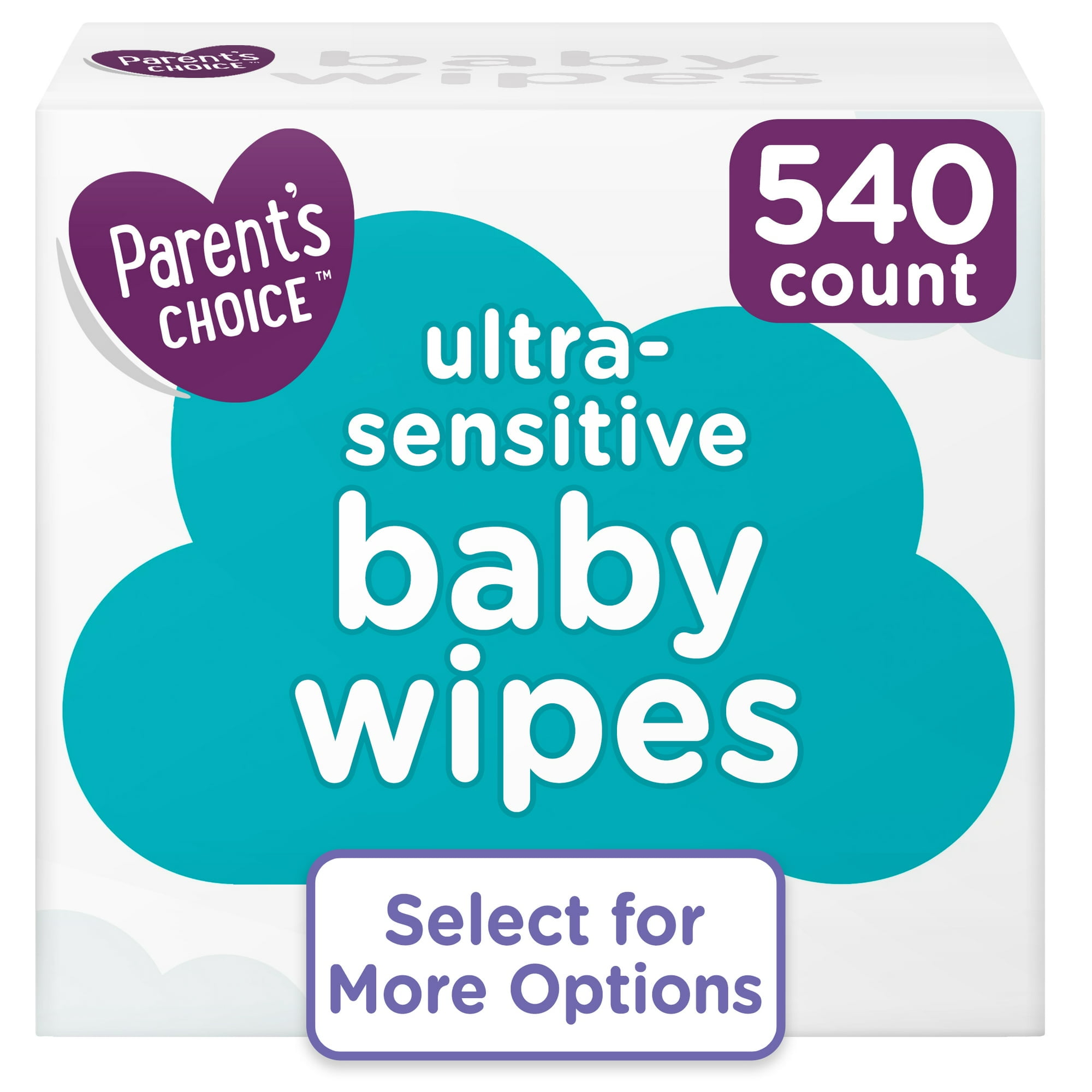 Parent's Choice Ultra-Sensitive Baby Wipes, 270 Count (Select for