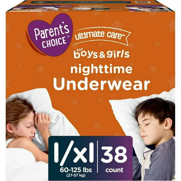 Parent's Choice Unisex Nighttime Bedwetting Underwear, Large-Extra