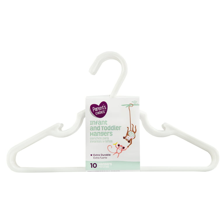 Parent's White Choice Infant & Toddler Hangers, 10 Pack