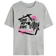 thumbnail image 1 of Parenting Humor Graphic Tee T-Shirt Love My Kids Cotton Top Casual Short Sleeve Crew Neck Gray S-3XL, 1 of 5