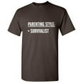 thumbnail image 1 of Parenting Style Surv Sarcastic Sarcastic Funny Graphic T Shirt Adult Humor Fit Well Tee Christmas Apparel Gift Birthday Anniversary Novelty Premium Tshirt, 1 of 5