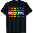 thumbnail image 1 of Parents As Teacher Crayon - CRAY Teacher T-Shirt men and women can wear, black, white, gifts, 1 of 4