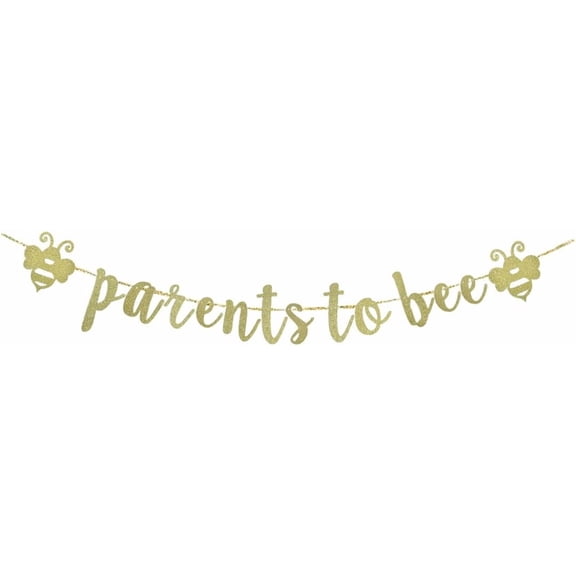Parents To Bee Banner, Pregnancy Announcement/Baby Shower/Gender Reveal/Mommy To Be/Daddy To Be Party Bunting Supplies, Bee Themed Party Garlands Backdrops Decorations
