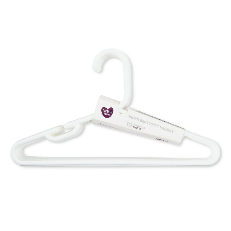 HOUSE DAY Plastic Baby Hangers for Closet 60 Pack, Durable Plastic Kids  Hangers for Baby Clothes, Thin & Compact Childrens Hangers, Space Saving  White