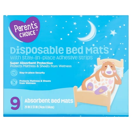 Parent's Choice Disposable Bed Mats, 29 in x 33 in, 9 Count