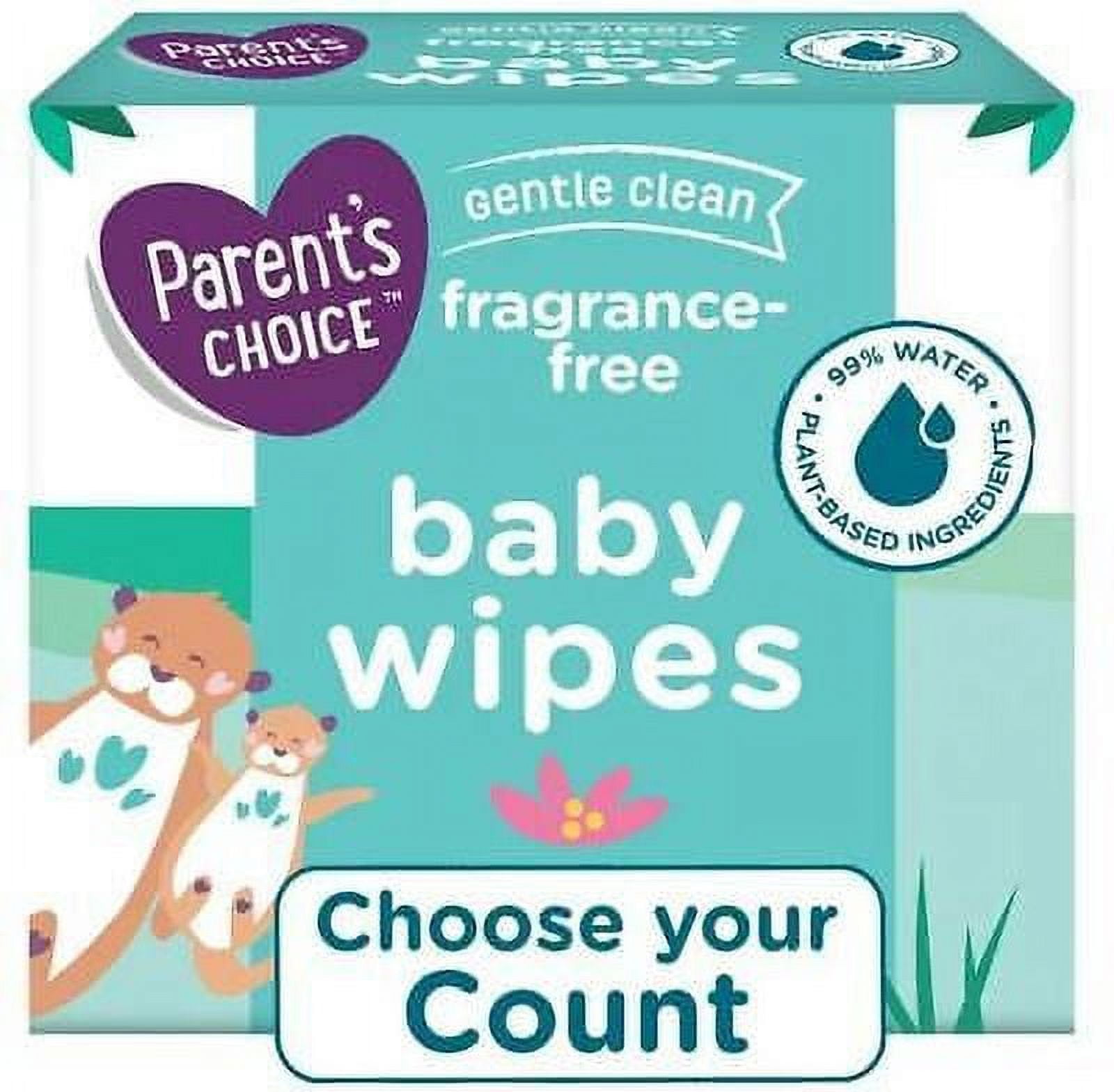 Parents Choice Fragrance Free Baby Wipes Assorted Counts