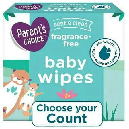 Parents Choice Fragrance Free Baby Wipes Assorted Counts