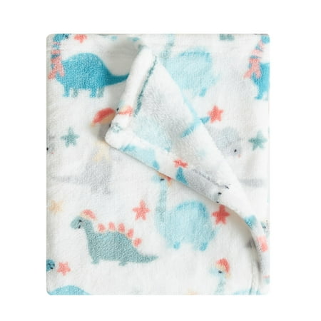 Parents Choice Plush Baby Blanket Dinosaur, 30" X 36"