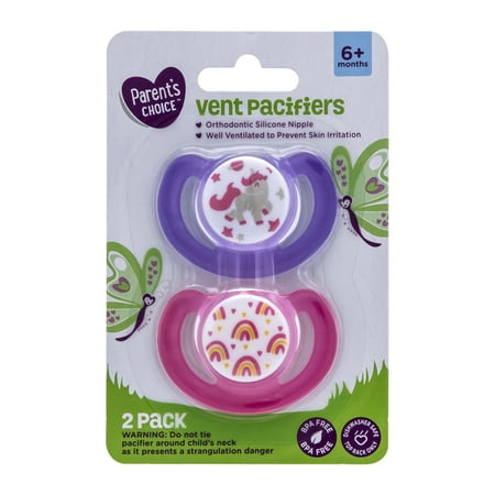 Parents Choice Parent`s Choice 2pk Vent Pacifier 6m+