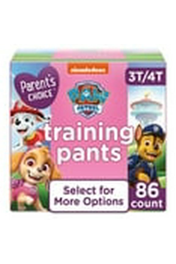 Paw Patrol Training Pants for Girls, 3T/4T, 86 Count (Select For More Options)
