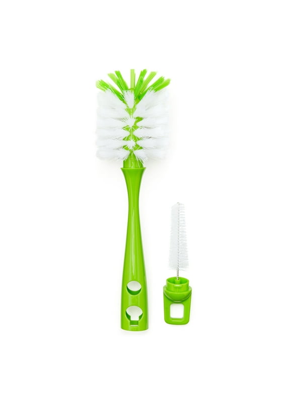 Parents Choice White & Green Bottle And Nipple Brush