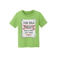 thumbnail image 1 of Parents For Sale Kids Cotton T-Shirt - Lime Green - Medium, 1 of 1