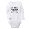 thumbnail image 1 of My Parents Think They're In Charge They Are So Cute Funny Rompers, Newborn Baby Unisex Bodysuits, Infant Jumpsuits, Toddler 0-12 Months Kids Long Sleeves Oufits (White, 0-6 Months), 1 of 4