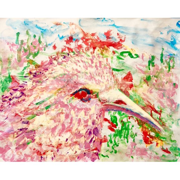 Parestoo, Wall Art Contemporary Bird Painting