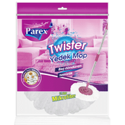 Parex Twister 100% Microfiber Spin Mop Refill Head Replacement  Pack of 4
