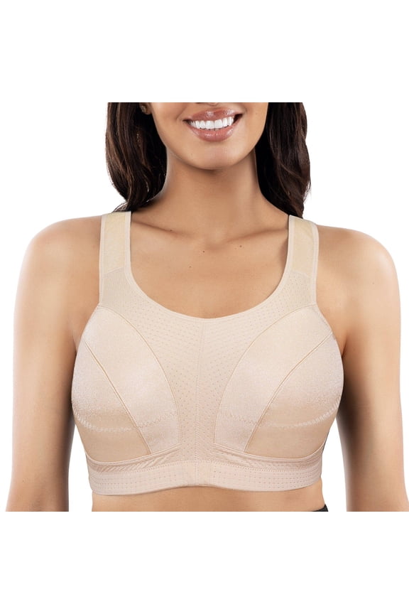 Active Full Bust Unlined Sports Bra, Bare, 36I