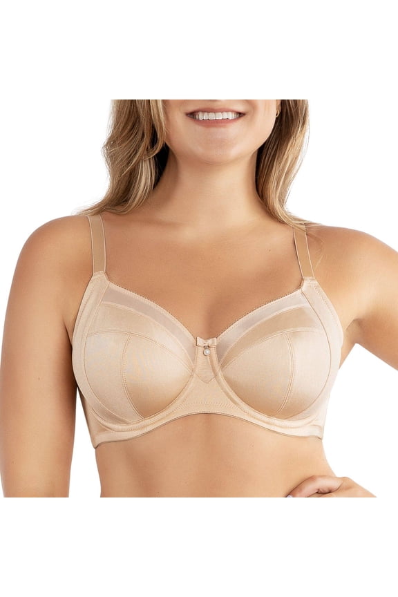 Adele Full Bust Padded Unlined Bra, Bare, 34DD