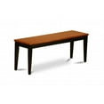 thumbnail image 1 of Parfait Dining Bench With Wood Seat In Black Finish, 1 of 1