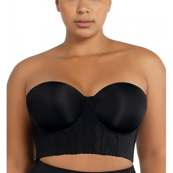 Parfait Elissa Molded Underwire Midi Bustier (P50116),32H,Black