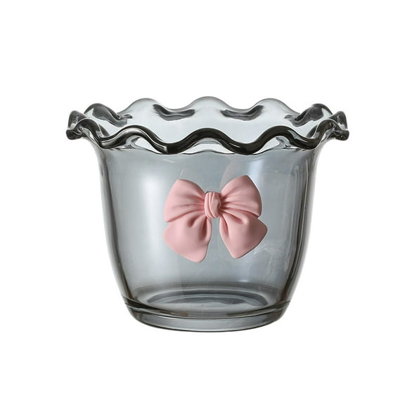 Parfait Glass Glass Multipurpose Fruit Appetizer Yogurt Salad Yogurt Dessert Glass Cup Clear Glass Bowls for Teas Espresso Juices Gray