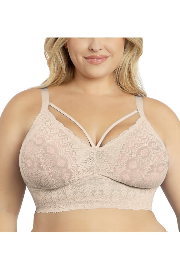 Mia Lace Longline Bralette (P5951),38H,Bare