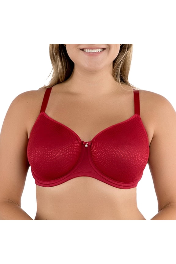 Pearl Minimizer Full Bust Padded Bra, Rio Red, 30DD