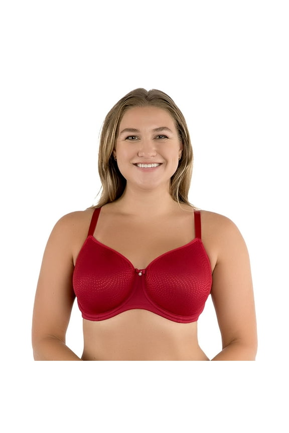 Pearl Seamless Minimizer Bra P60921 Color: Rio Red Size: 30 H