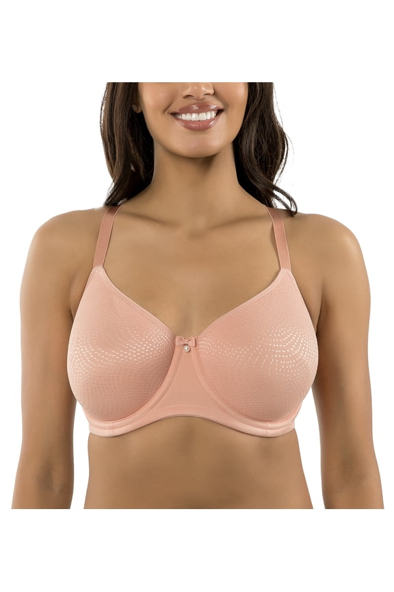 Pearl Seamless Minimizer Underwire Bra (P60921),36GG,Peach Beige
