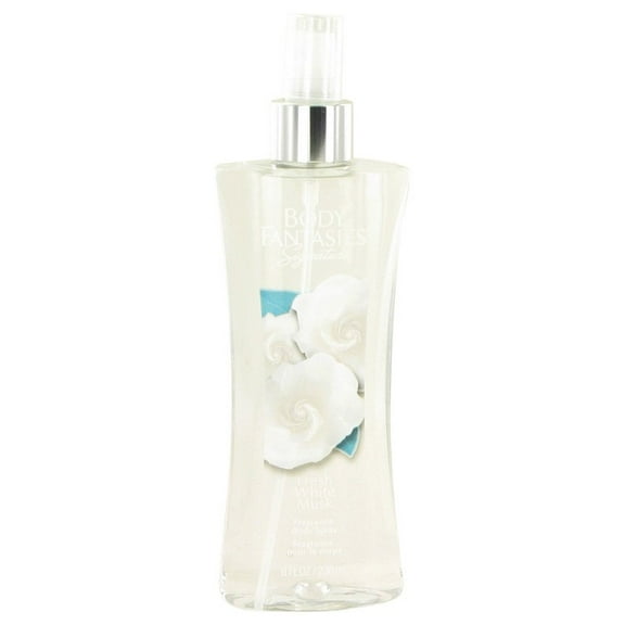 Body Fantasies Signature Fresh White Musk Perfume By Parfums De Coeur Body Spray 8 oz(Pack of 2)