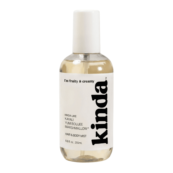 Kinda Fruity & Creamy Hair & Body Mist, Inspired by Kayali Yum Boujee Marshmallow, 8.6 fl oz