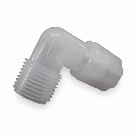 Pargrip Elbow, PFA, Comp. 3/8 in, MNPT 1/2 in GAME-66