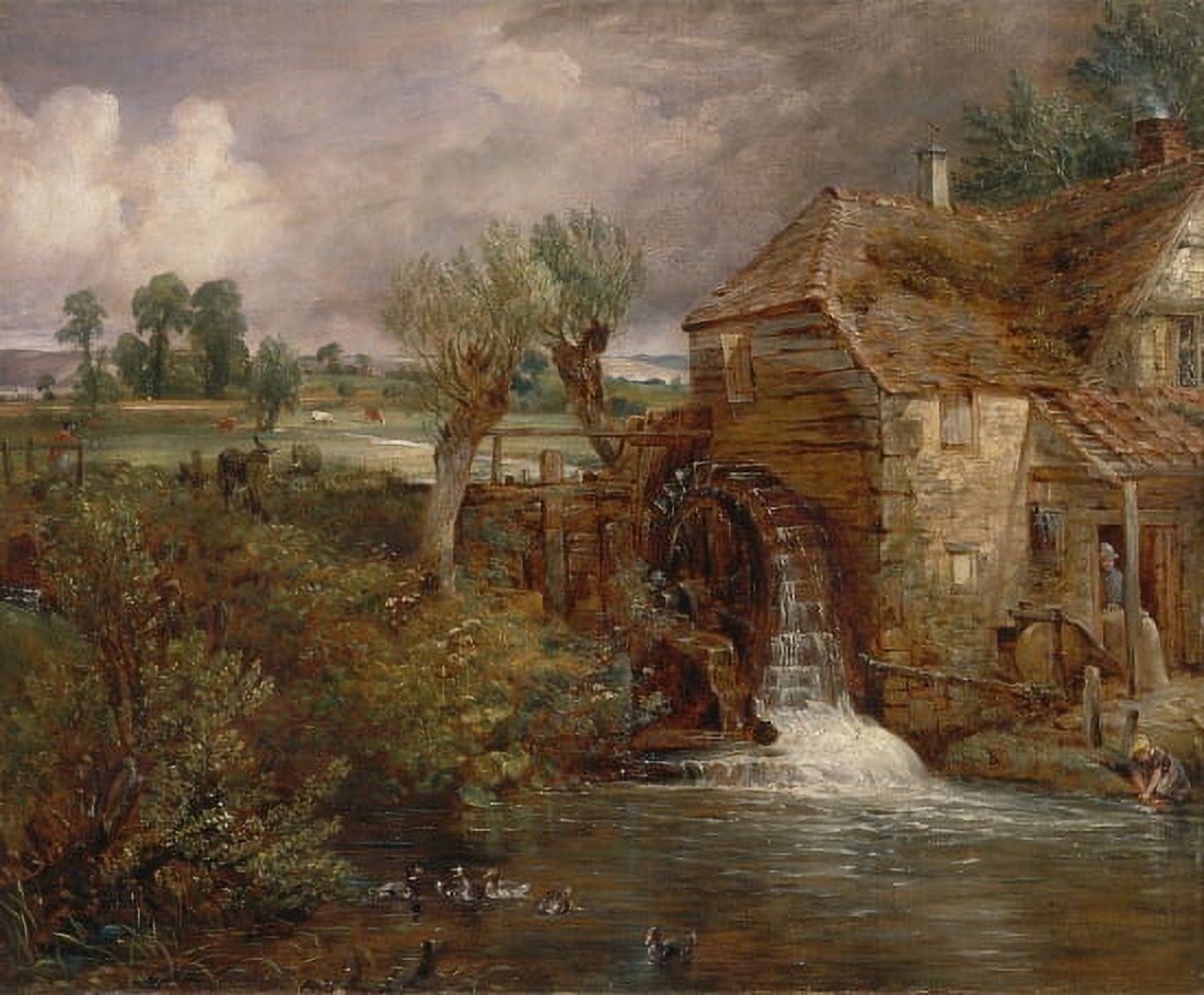Parham Mill Gillingham 1826 Canvas Art - John Constable (18 x 24)
